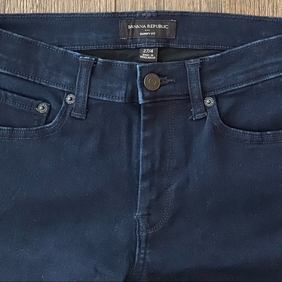 Banana Republic Skinny Straight Jeans. Stretch. Dark Indigo. Size 27 - Picture 4 of 7